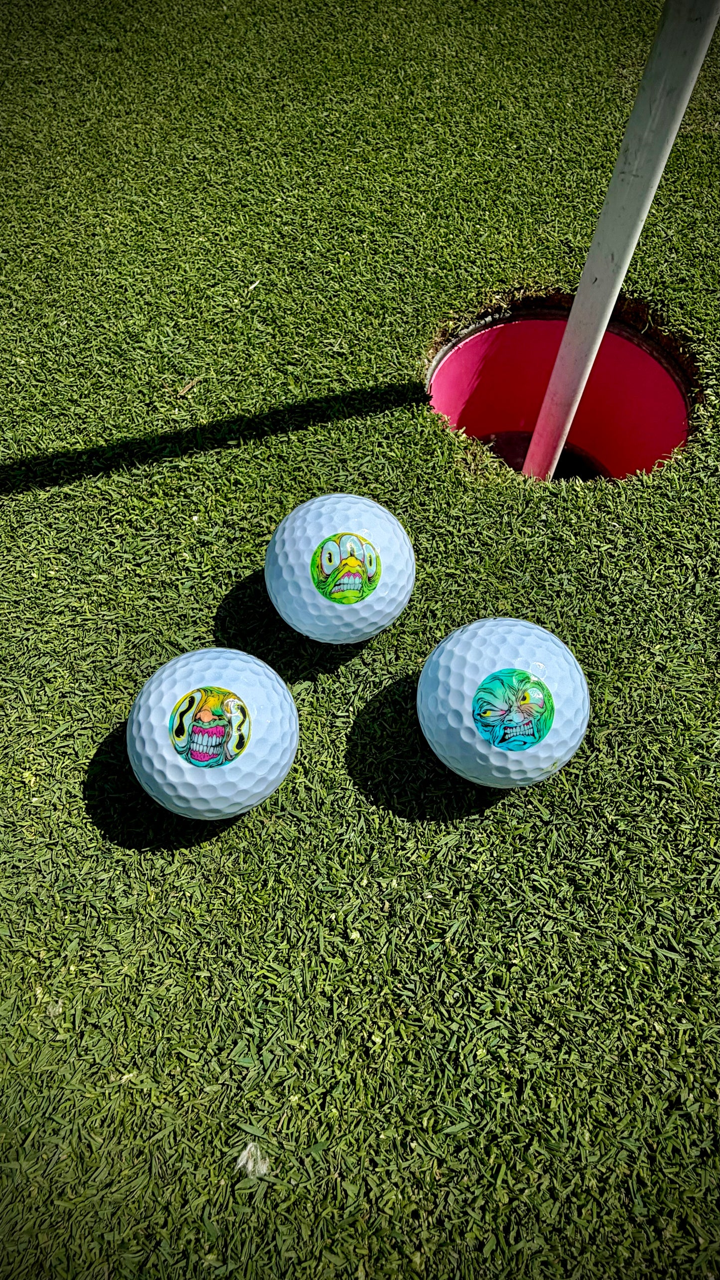 "Faces" Harvulla x Aaron Brooks Custom Golf Ball Sleeve (3 Balls)