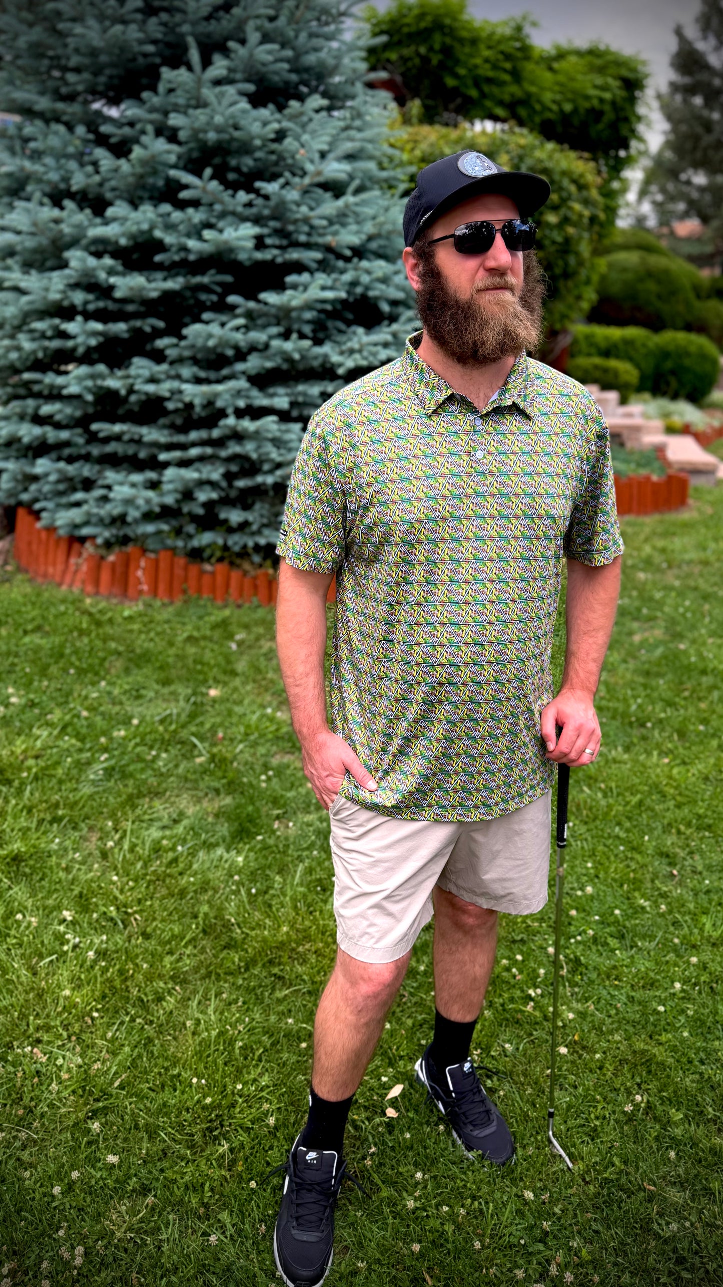 Harvulla x Aaron Brooks "Get In Where You Fit In" Performance Golf Polo