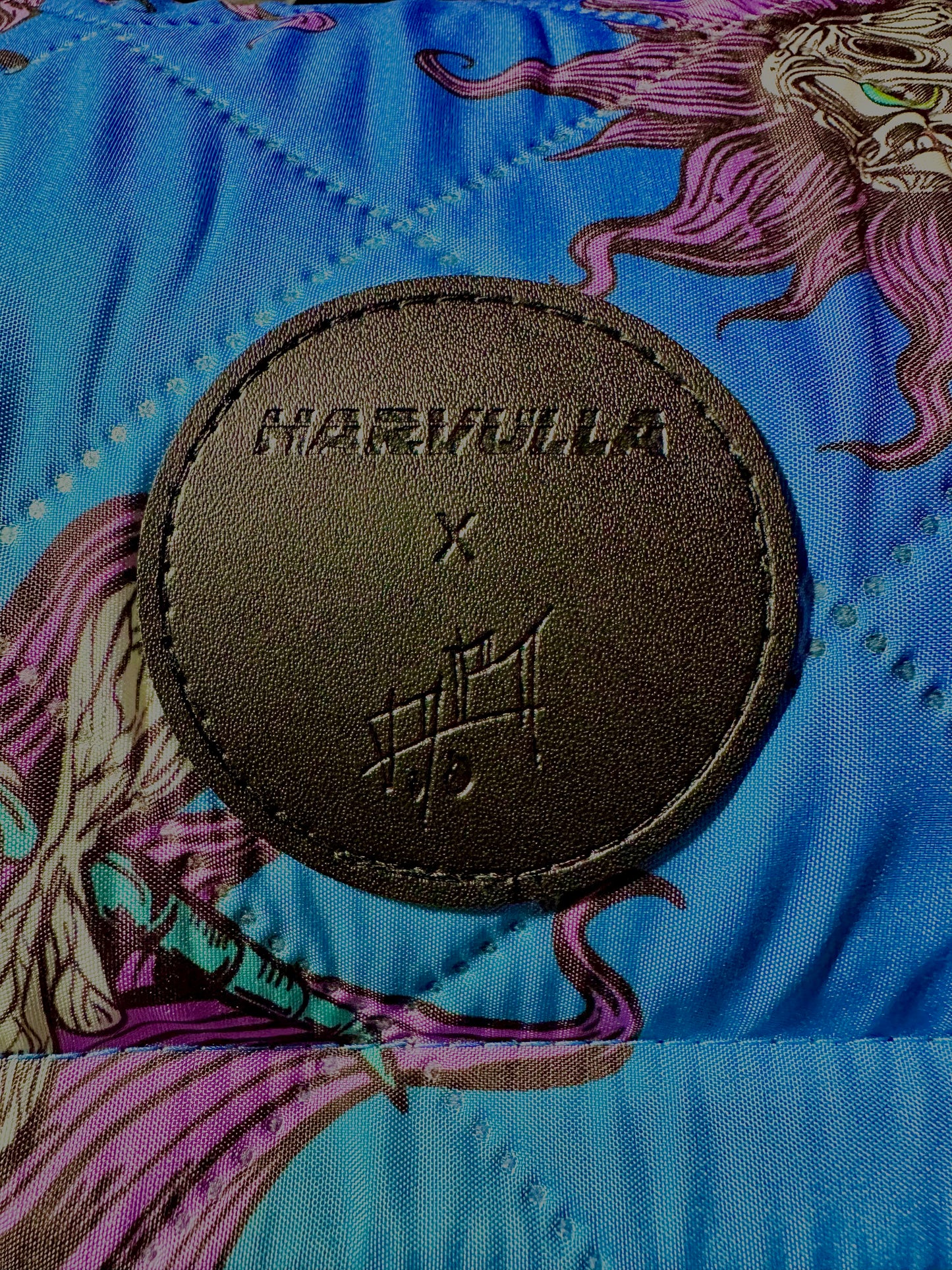 Harvulla x Aaron Brooks Rage Rug "Moon Flower"