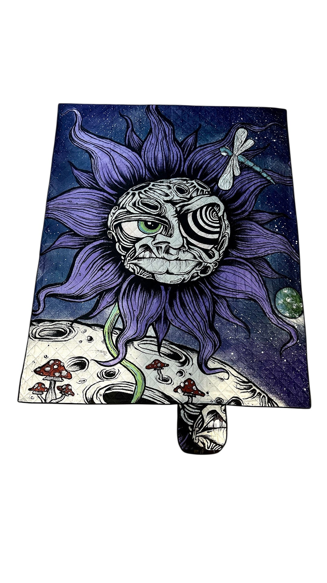 Harvulla x Aaron Brooks Rage Rug "Moon Flower"