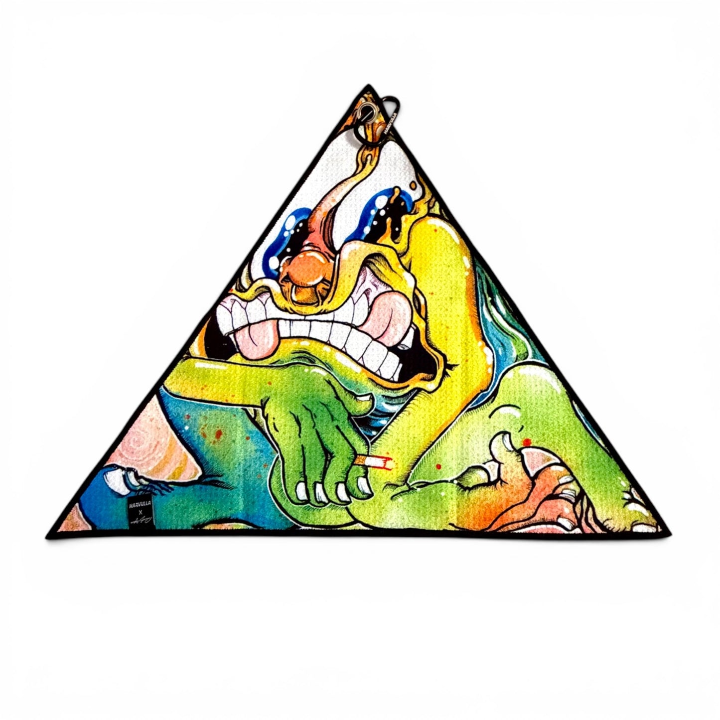 Harvulla x Aaron Brooks "Get In Where You Fit In" Triangle Waffle Style Sports Towel (20" x 20" x 20") LE 100