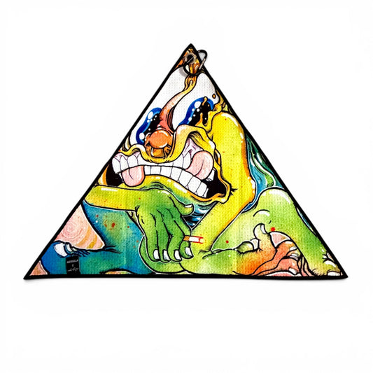 Harvulla x Aaron Brooks "Get In Where You Fit In" Triangle Waffle Style Sports Towel (20" x 20" x 20") LE 100