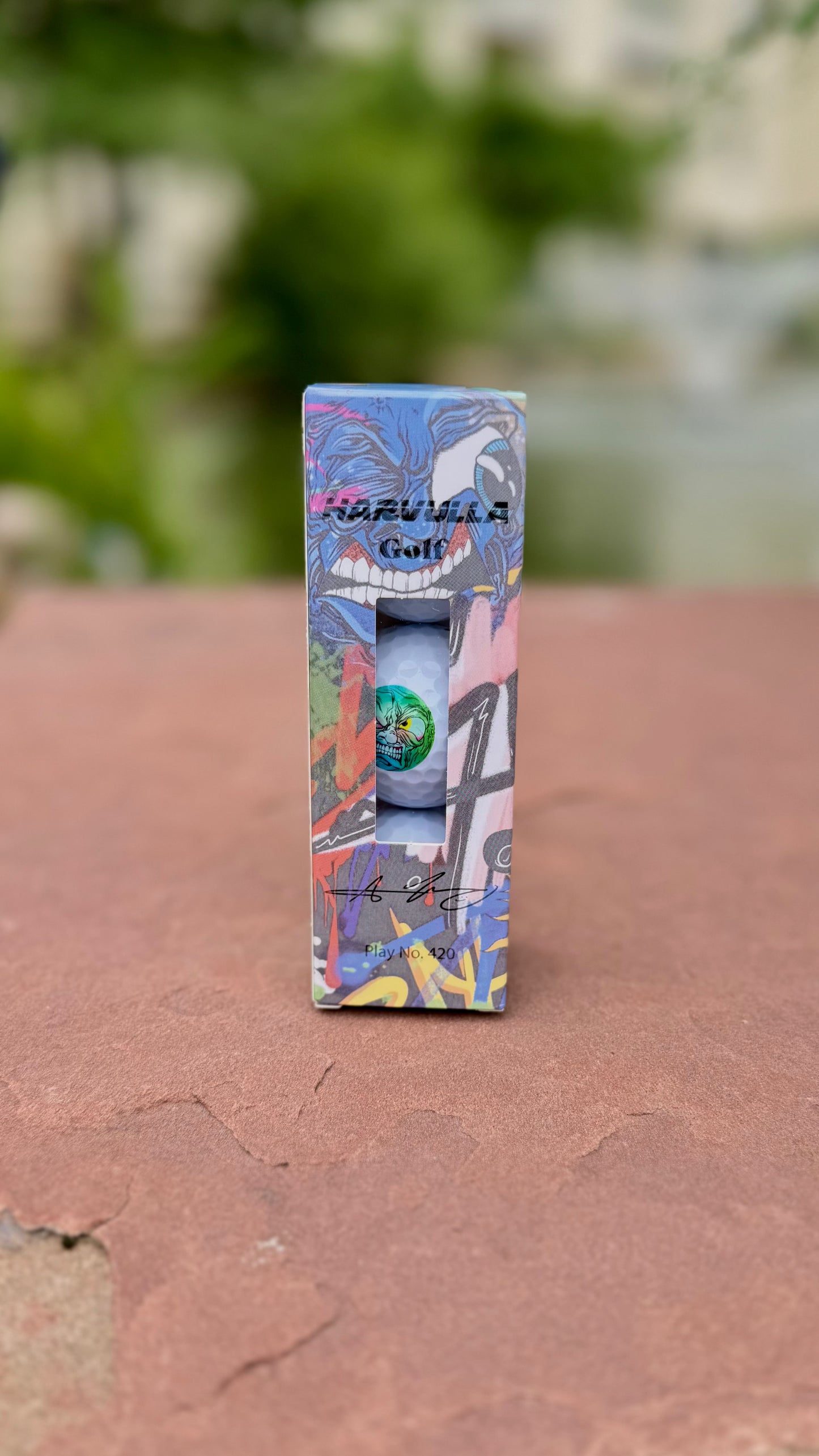 "Faces" Harvulla x Aaron Brooks Custom Golf Ball Sleeve (3 Balls)